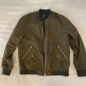 Olive Green Bomber Jacket
